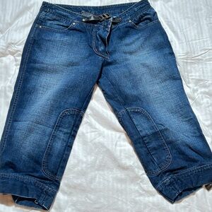 Vintage Benneton Dark Blue Cropped Women's Jeans